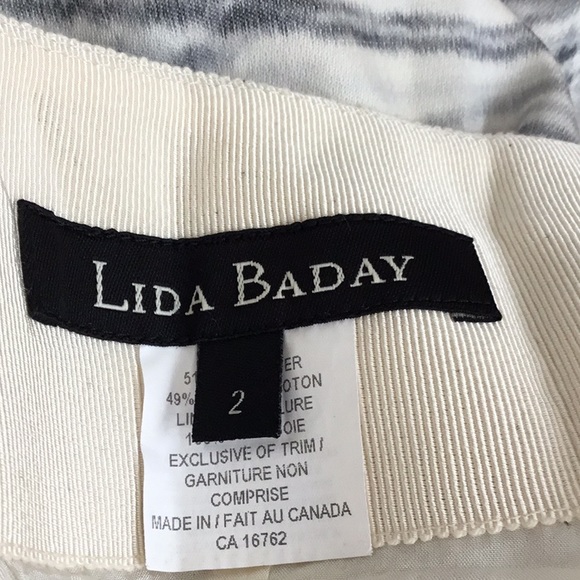 Lida Baday   Gray / Crean Mini Skirt Size 2 $50 - Picture 11 of 11